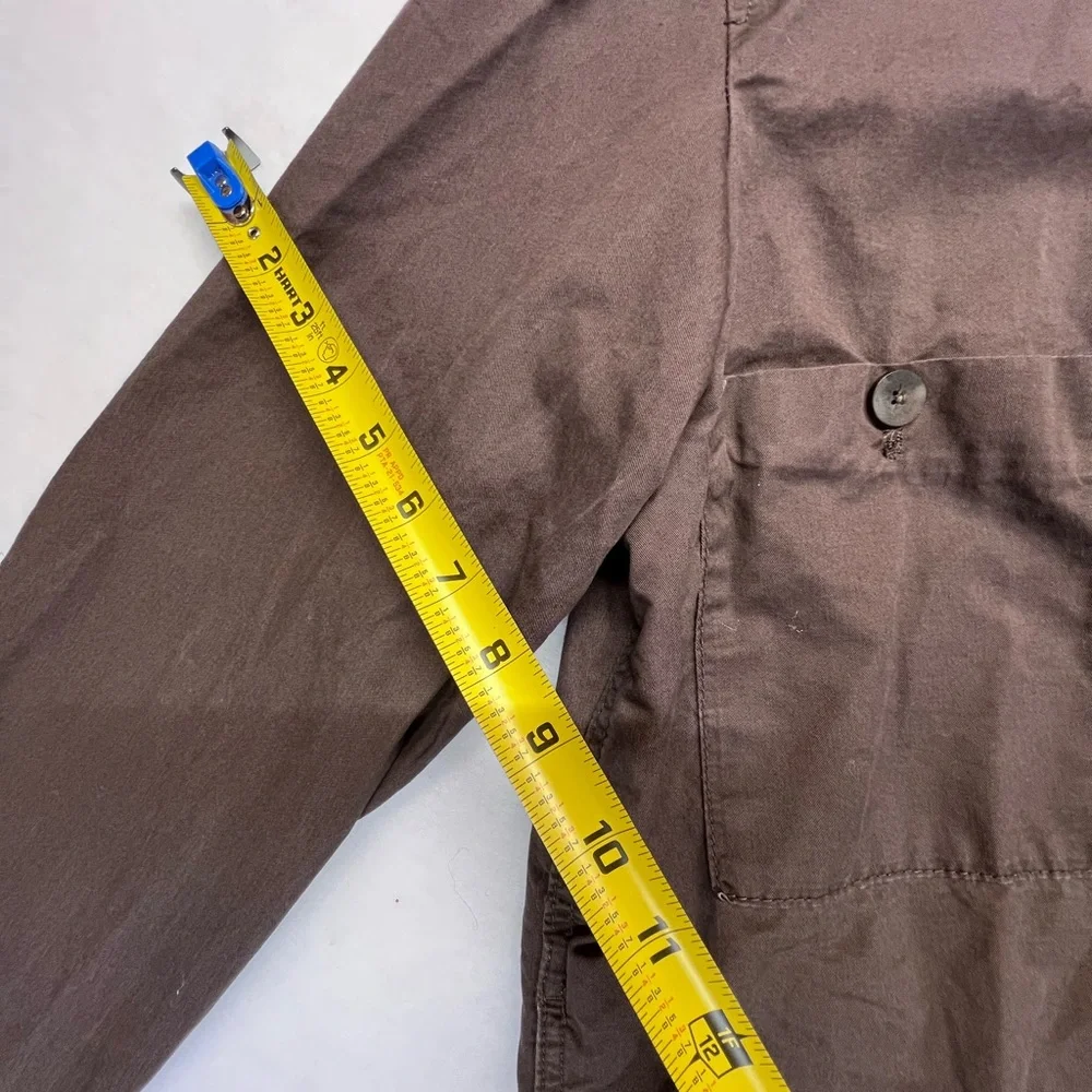 Zara‎ Men’s Twill Utility Coat Brown-Small